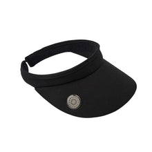 Load image into Gallery viewer, SURPRIZE SHOP BLACK GOLF VISOR WITH MAGNET AND BALL MARKER ONE SIZE
