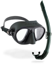 Load image into Gallery viewer, CRESSI CALIBRO FREE DIVE MASK/SNORKEL COMBO SENIOR GREEN
