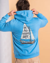 Load image into Gallery viewer, SALTROCK MENS LOST SHIPS POP HOODIE LIGHT BLUE
