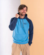 Load image into Gallery viewer, SALTROCK MENS STRIKE LOGO POP HOODIE LIGHT BLUE
