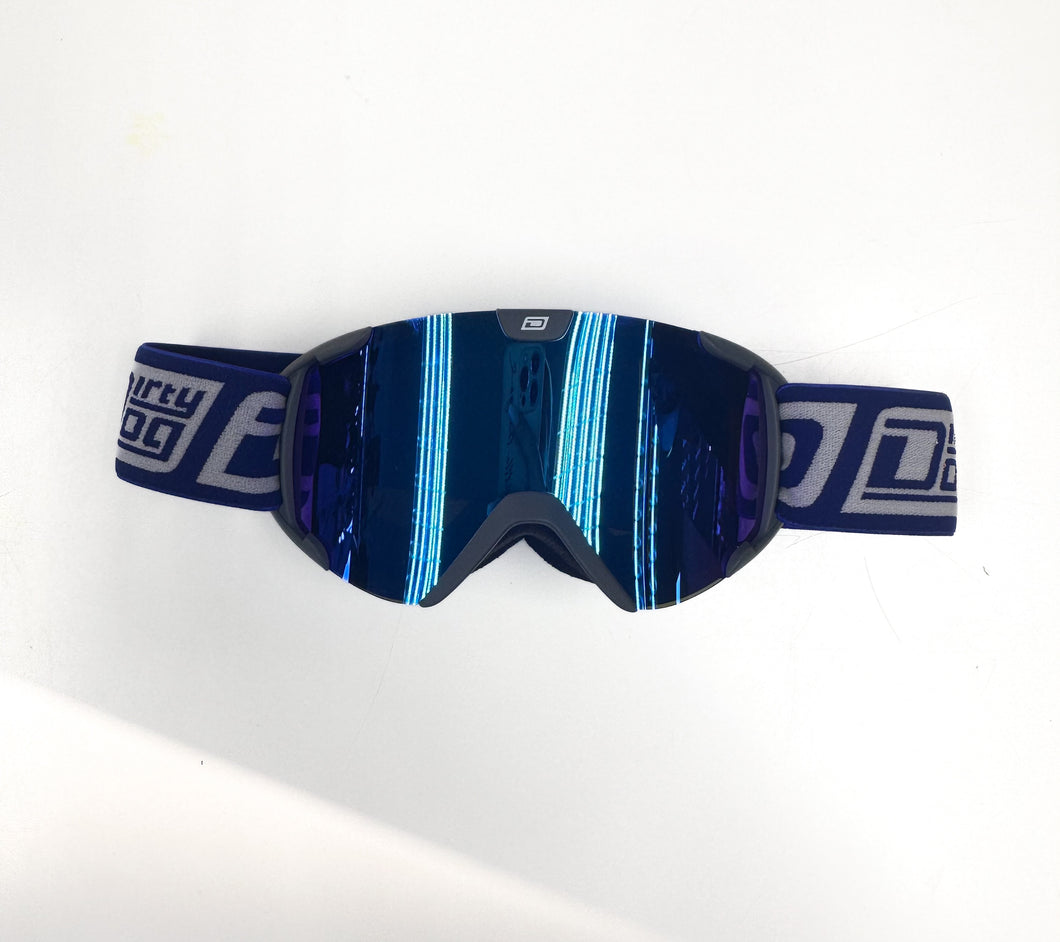 DIRTY DOG JUNIOR STAMPEDE SKI GOGGLES DARK GREY/BLUE