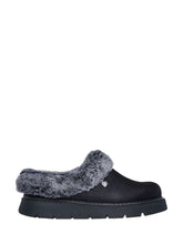 Load image into Gallery viewer, SKECHERS KEEPSAKE COSY LITE BLEND BLACK SLIPPERS
