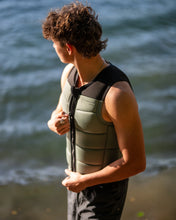 Load image into Gallery viewer, FOLLOW SECTION MENS IMPACT VEST GREEN/BLACK
