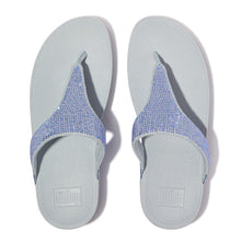 Load image into Gallery viewer, FIT FLOP LULU CRYSTAL TOE POST BLUE
