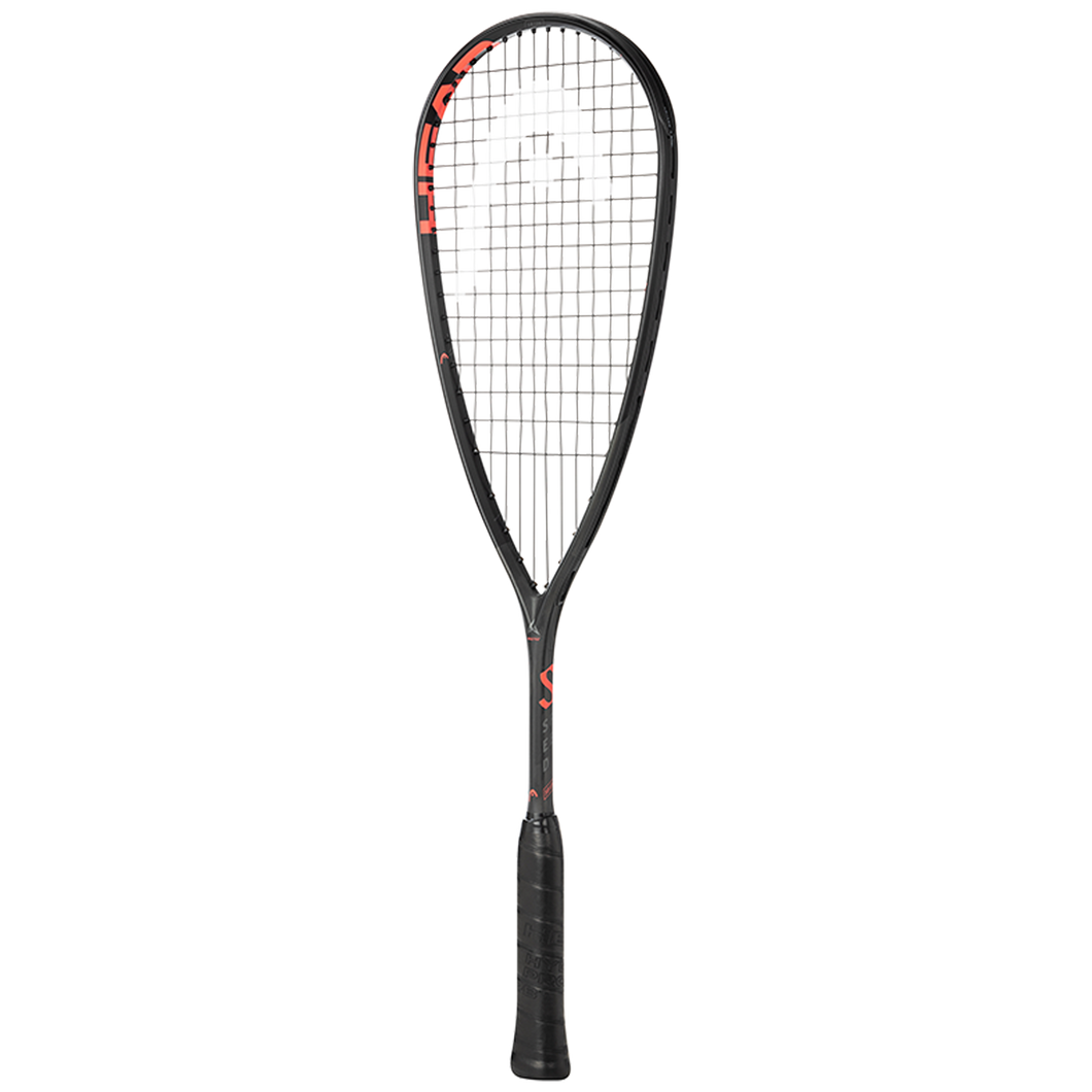 HEAD SPEED 135 SQUASH RACKET SIZE 3 7/8 BLACK/RED