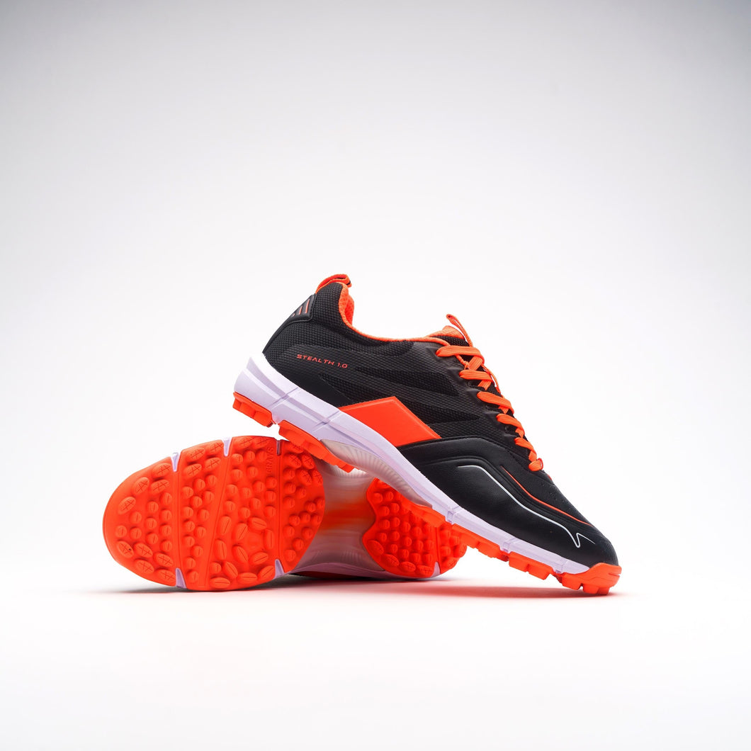 GRAYS JUNIOR STEALTH 1.0 HOCKEY SHOW BLACK.ORANGE