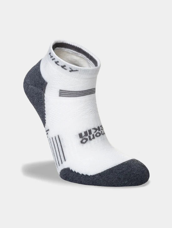 HILLY SUPREME QUARTER SOCKS WHITE/GREY 6-8.5