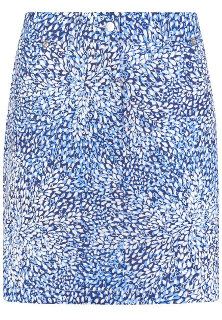 PURE GOLF WOMENS CLARITY SKORT - PEARDROP SAPPHIRE