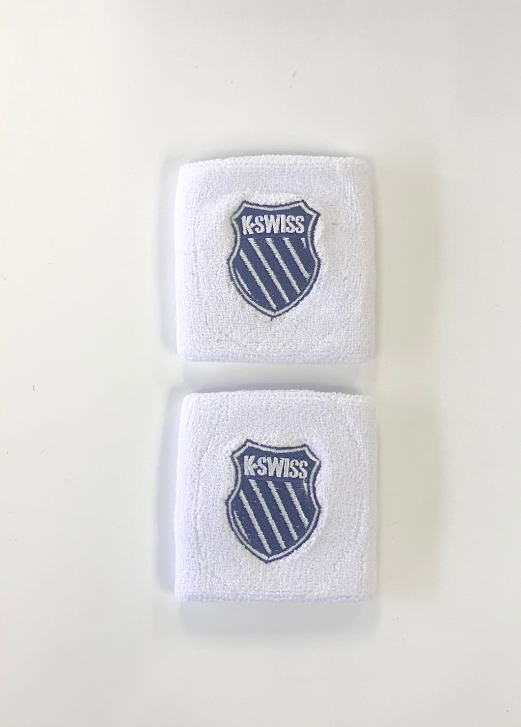 KSWISS AC WRISTBAND 2 PACK - WHITE/BLUE 2024