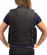 Load image into Gallery viewer, OBRIEN 3 BUCKLE PROMO BUOYANCY AID BLACK AQUA SMALL/MEDIUM
