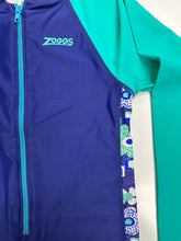 Load image into Gallery viewer, ZOGGS GIRLS  LONGSLEEVE ALL IN ONE SWIMSUIT CATALINA
