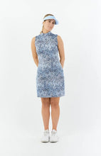 Load image into Gallery viewer, PURE GOLF WOMENS MILEY SLEEVELESS DRESS - PEARDROP SAPPHIRE
