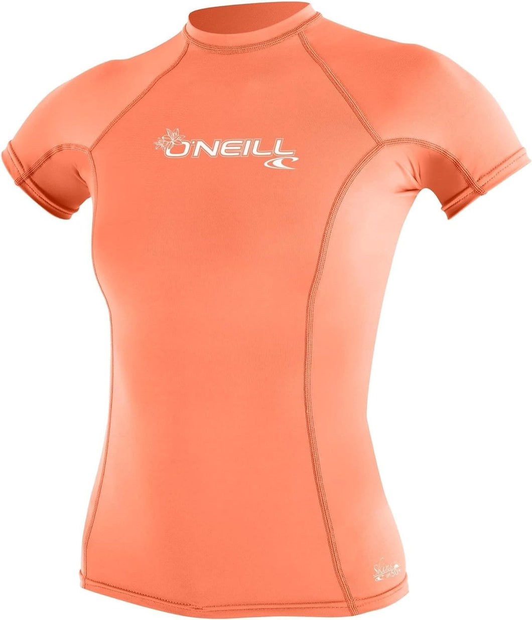 ONEILL WOMENS SUN SHIRT - LIGHT GRAPEFRUIT - MEDIUM