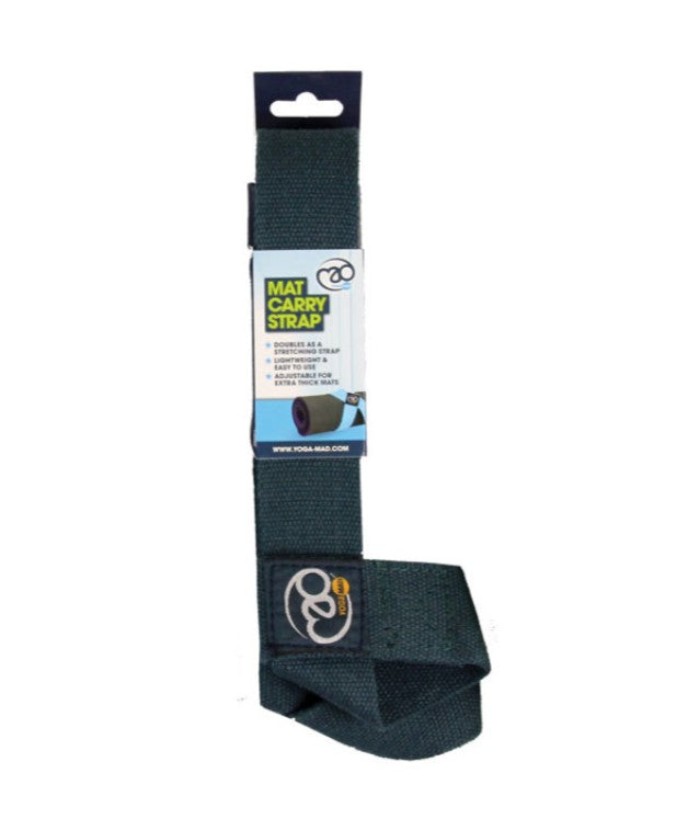 FITNESS BELT & MAT CARRY STRAP - DARK BLUE