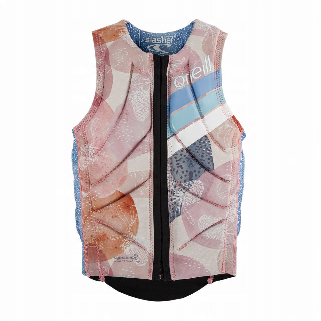 ONEILL WOMENS SLASHER COMP VEST - DESERT BLOOM/DRIFT BLUE