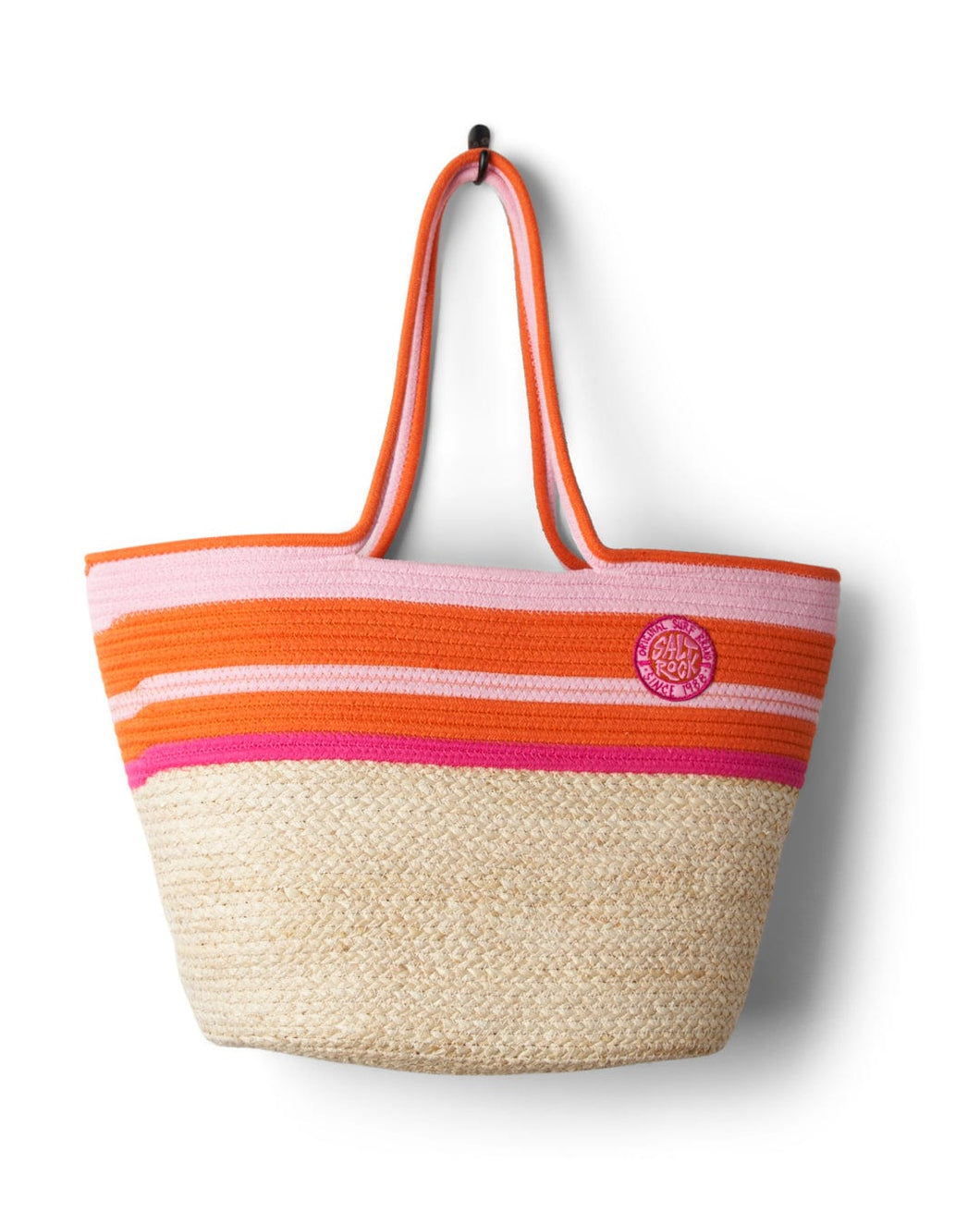 SALTROCK LAS CORA STRAW BEACH BAG IN CREAM
