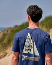 Load image into Gallery viewer, SATROCK MENS LOST SHIPS T-SHIRT NAVY
