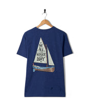 Load image into Gallery viewer, SATROCK MENS LOST SHIPS T-SHIRT NAVY
