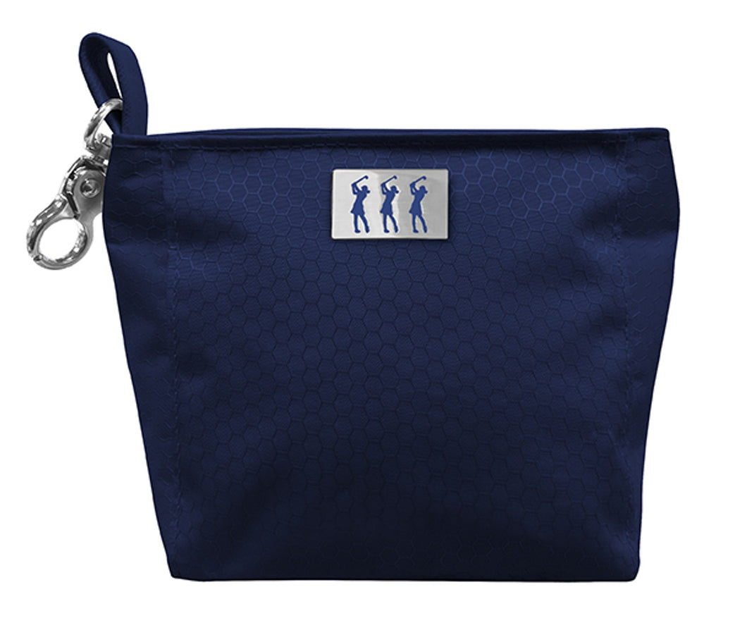 SURPRIZESHOP GOLF HONEYCOMB HANDBAG CLIP -NAVY