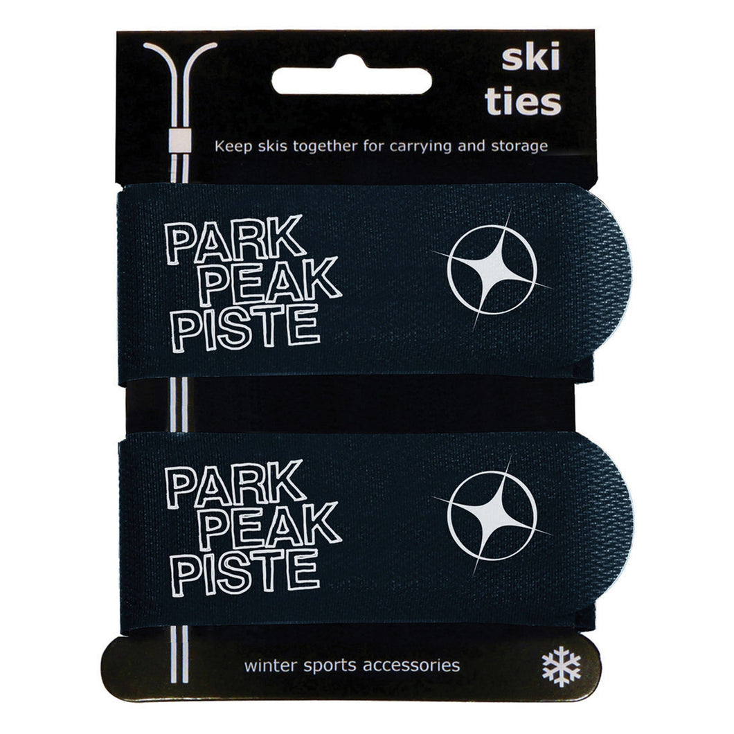 MANBI JUMBO SKI TIES PAIRS BLACK