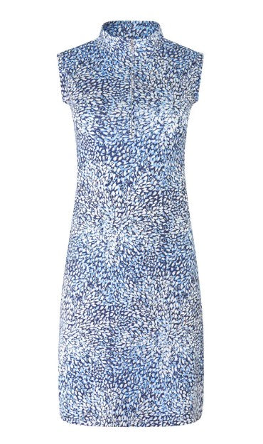 PURE GOLF WOMENS MILEY SLEEVELESS DRESS - PEARDROP SAPPHIRE