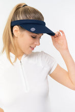 Load image into Gallery viewer, SURPRIZE SHOP CLIP LADIES VISOR WITH MAGNETIC BALL MARKER NAVY
