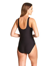 Load image into Gallery viewer, ZOGGS WOMENS MARLEY SCOOPBACK SWIMSUIT  BLACK
