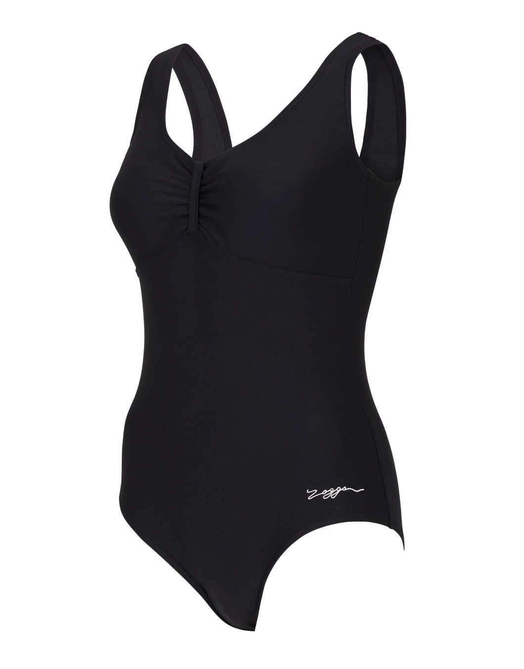 ZOGGS WOMENS MARLEY SCOOPBACK SWIMSUIT  BLACK