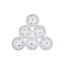 Load image into Gallery viewer, MASTERS AIRFLOW PRACTICE BALLS WHITE PACK OF 6
