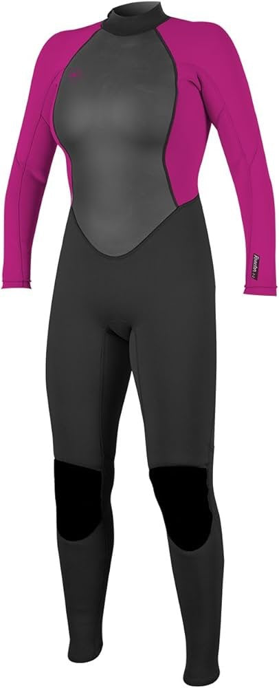 ONEILL WOMENS REACTOR 3/2MM FULLSUIT WETSUIT - BLACK/BERRY