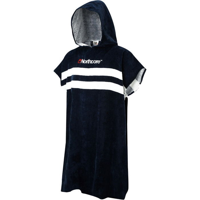 NORTHCORE 2025 BEACH BASHA STRIPE HOODED CHANGE TOWEL NAVY