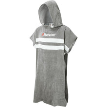 Load image into Gallery viewer, NORTHCORE 2025 BEACH BASHA STRIPE HOODED CHANGE TOWEL GREY
