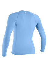 Load image into Gallery viewer, ONEILL WOMENS BASIC SKIN LONG SLEEVE RASH GUARD AZUR BLUE
