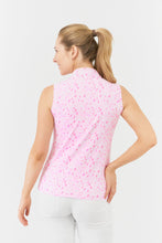 Load image into Gallery viewer, PURE GOLF RISE SLEEVELESS POLO SOFT SAKURA PINK
