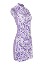 Load image into Gallery viewer, PURE GOLF HEATHER SLEEVELESS DRESS VIOLET FILEDS
