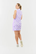 Load image into Gallery viewer, PURE GOLF HEATHER SLEEVELESS DRESS VIOLET FILEDS
