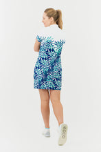 Load image into Gallery viewer, PURE GOLF CARLY CAP SLEEVE DRESS FLOATING PALMS

