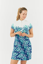Load image into Gallery viewer, PURE GOLF CARLY CAP SLEEVE DRESS FLOATING PALMS
