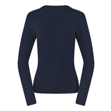 Load image into Gallery viewer, PURE GOLF SUZIE SUERWEIGHT JUMPER NAVY
