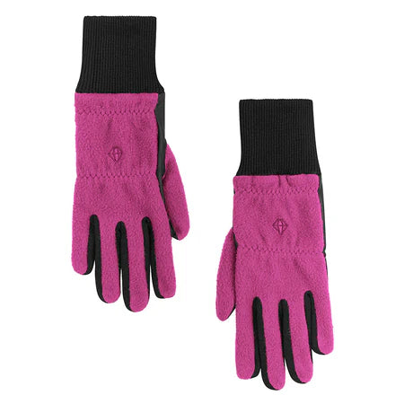 PURE GOLF GLACIER FLEECE WINTER LADIES GOLF GLOVES - PLUM