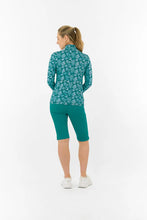 Load image into Gallery viewer, PURE GOLF SERENITY MID LAYER TEAL FRONDESCENCE

