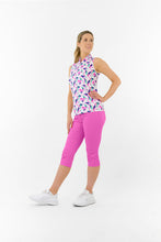 Load image into Gallery viewer, PURE GOLF ELLEN SLEEVELESS POLO SHIRT PORTRAIT OF PARADISE
