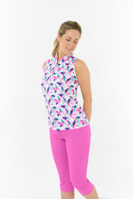 Load image into Gallery viewer, PURE GOLF ELLEN SLEEVELESS POLO SHIRT PORTRAIT OF PARADISE
