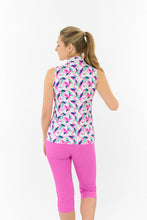 Load image into Gallery viewer, PURE GOLF ELLEN SLEEVELESS POLO SHIRT PORTRAIT OF PARADISE
