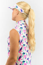 Load image into Gallery viewer, PURE GOLF ARIELLE PATTERNED TELEPHONE WIRE VISOR PORTRAIT OF PARADISE
