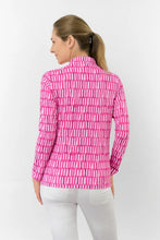 Load image into Gallery viewer, PURE SERENITY LONG SLEEVE TOP FLORAL NOTES PINK/WHITE
