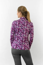 Load image into Gallery viewer, PURE ARUSHA LONG SLEEVE MID LAYER TOP BERRY BOKEH
