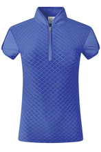 Load image into Gallery viewer, PURE GOLF VALLEY CAP SLEEVE POLO SHIRT YALE NAVY
