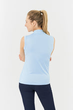 Load image into Gallery viewer, PURE GOLF VALLEY CAP SLEEVE POLO SHIRT PALE BLUE
