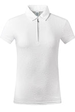 Load image into Gallery viewer, PURE GOLF REBECCA JAQUARD POLO SHIRT WHITE
